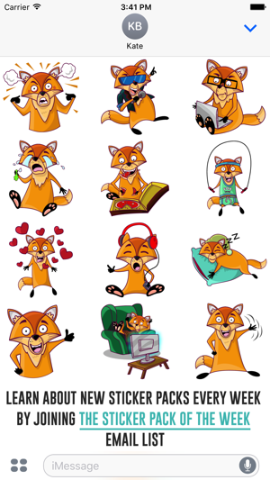 Darwin the Fox Sticker Pack(圖2)-速報App