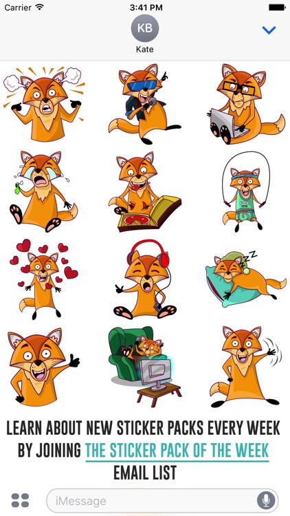 Darwin the Fox Sticker Pack