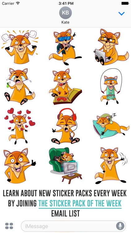 Darwin the Fox Sticker Pack