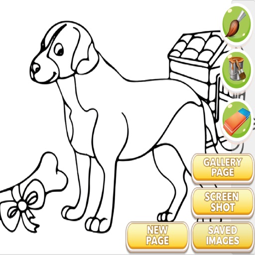Drawing Book Dog For Kids Icon