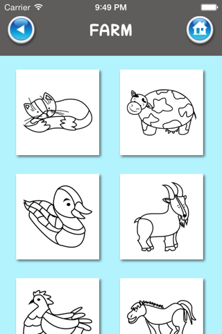 Coloring Book for kids (animals) screenshot 4