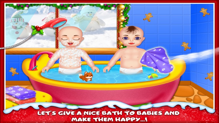 Free Christmas Twins NewBorn Baby Game for kids