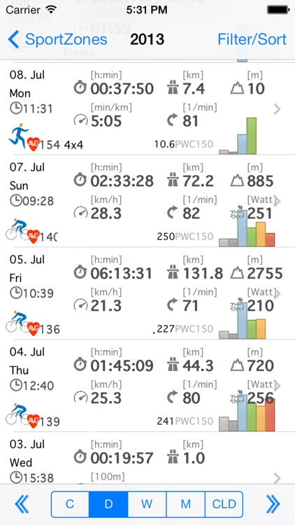 SportZones - for polar and garmin connect screenshot-3