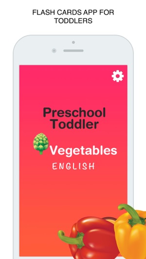 Vegetables Flashcard for babies and pres