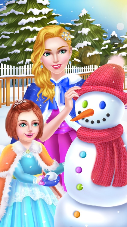 Royal Family Winter Salon - Snow Princess Makeover