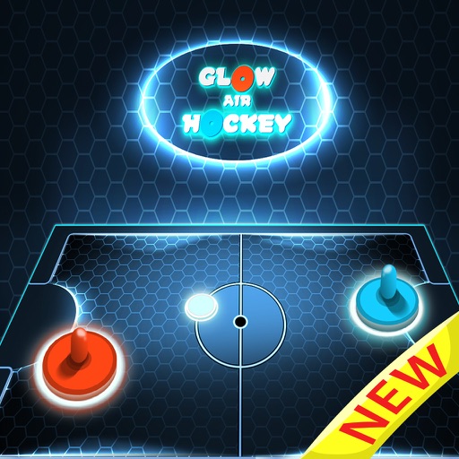 Glow Air Hockey - 2 Player Laser Hockey HD iOS App