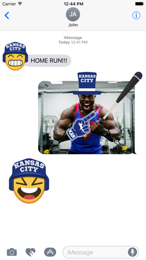 Kansas City Baseball Stickers & Emojis(圖2)-速報App