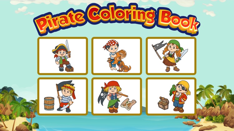 Pirate Coloring Book : color pages game for kid