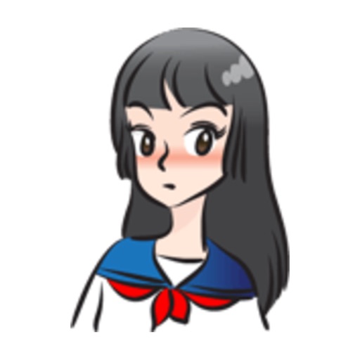 Beautiful High School Girl stickers by wenpei Icon