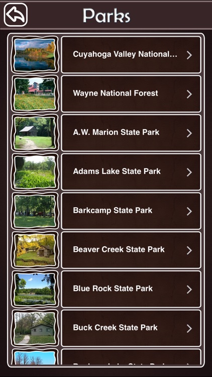 Ohio National & State Parks