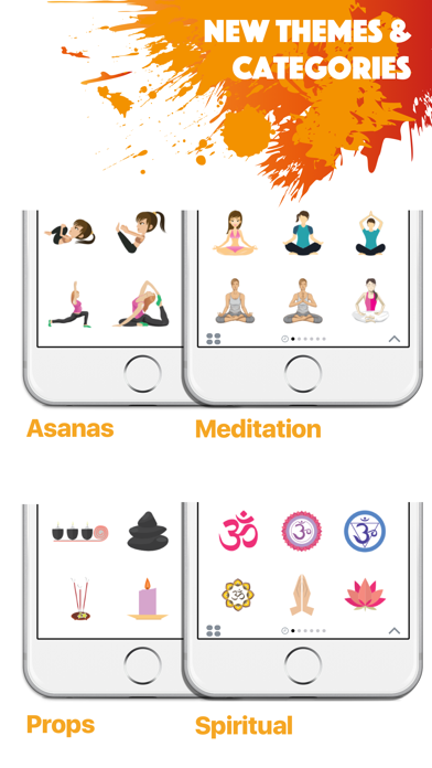 How to cancel & delete YOGAMOJI - Yoga Emojis & Stickers Keyboard from iphone & ipad 3
