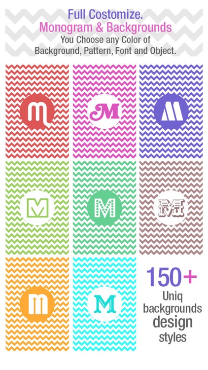 Customize Monogram & Background Maker