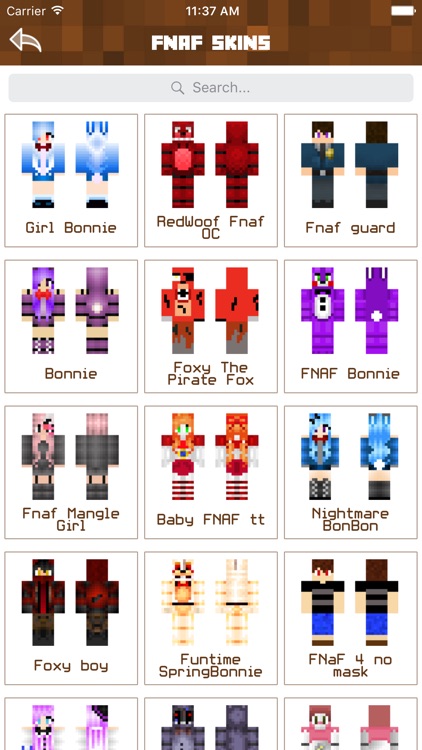 New FNAF Skins for Minecraft PE