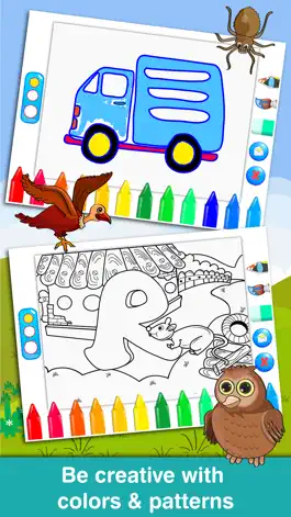Game screenshot Anitrek Coloring - ABC & 123 learning app for Kids apk