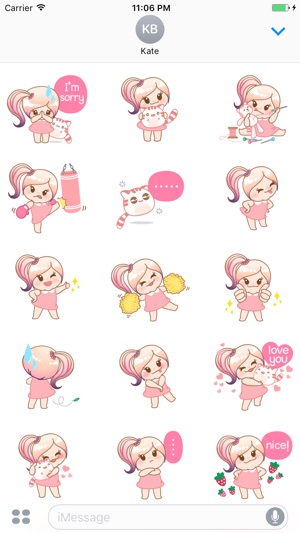 Finley The Lovely Little Girl English Stickers(圖2)-速報App