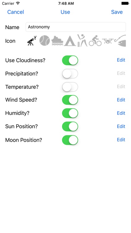 My Forecasts: Outdoor Activities And Weather