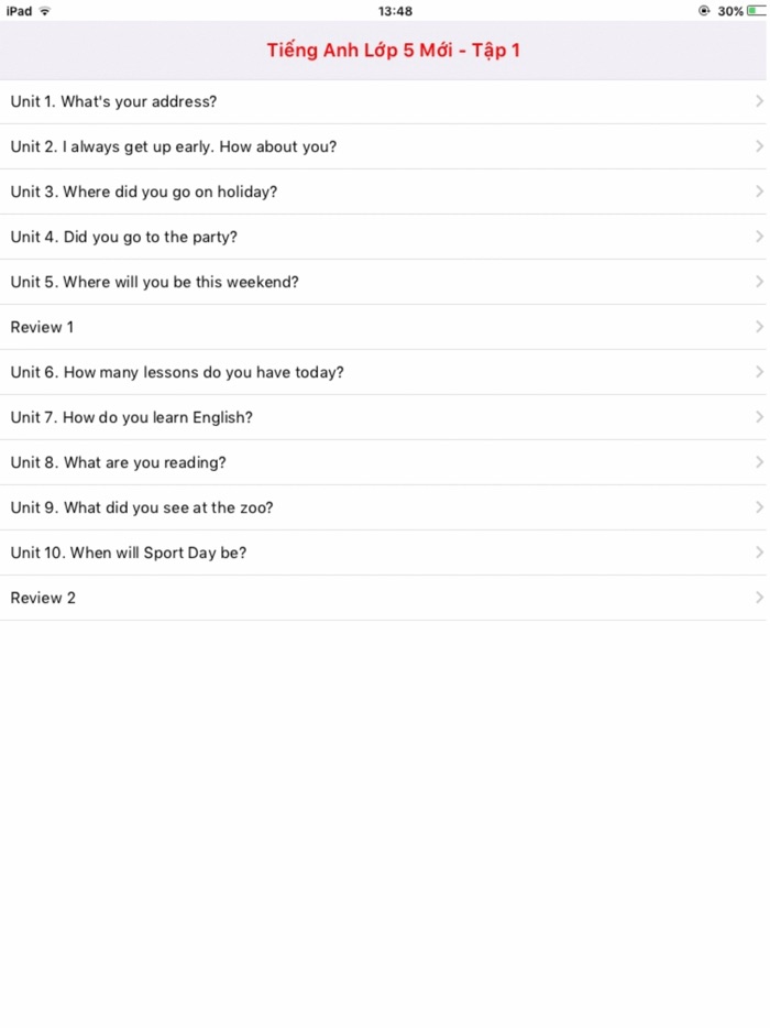 Tieng Anh 5 Moi - English 5 - Tap 2