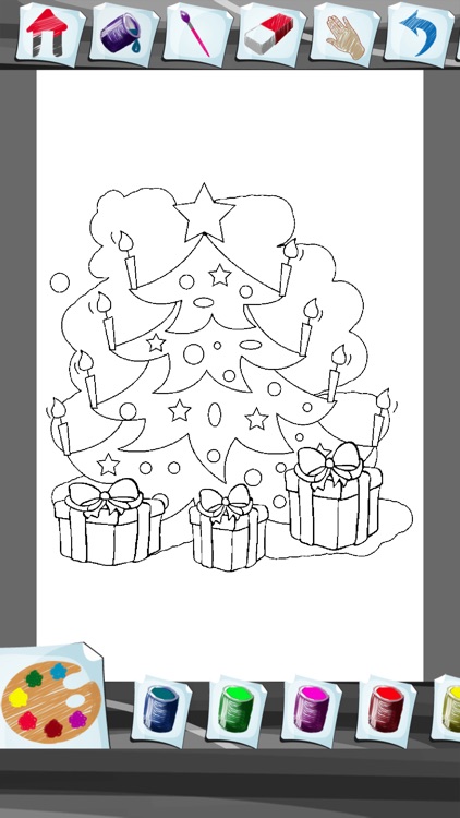 Xmas Tree Coloring Book