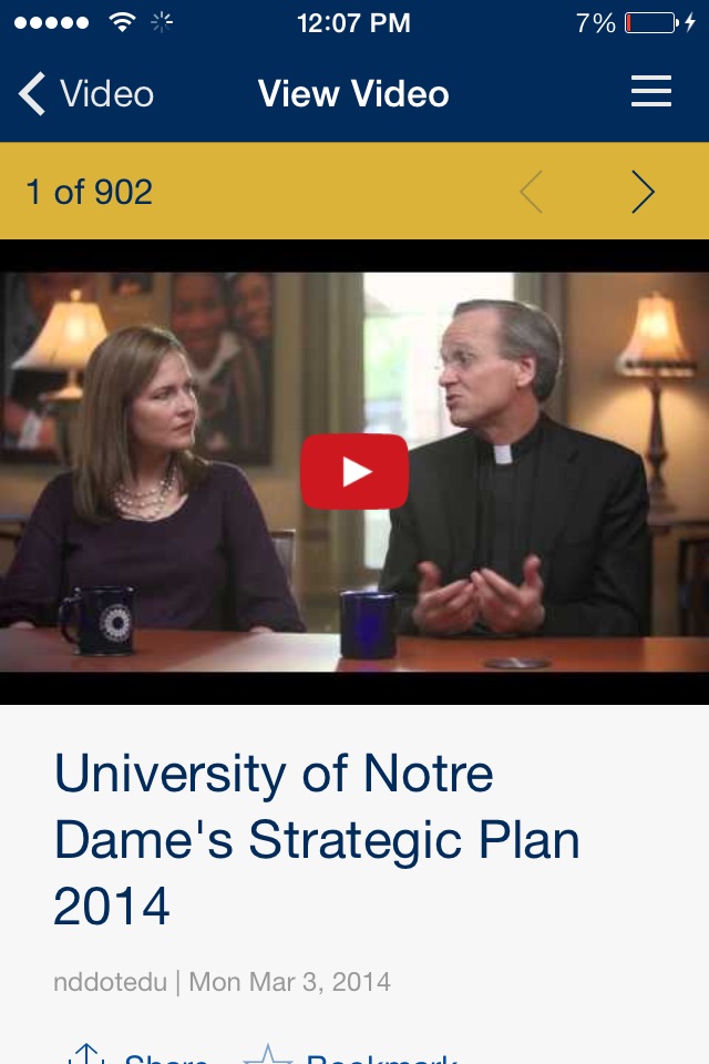Notre Dame Mobile screenshot 4