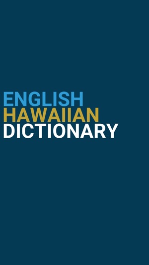 English : Hawaiian Dictionary