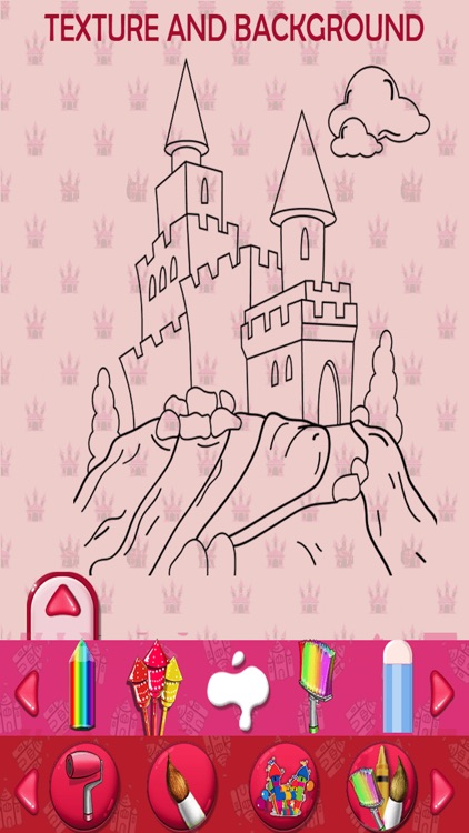 Castle Kids Coloring Book Pro screenshot-3