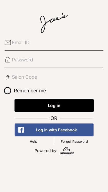 Joe's Salon Staff App