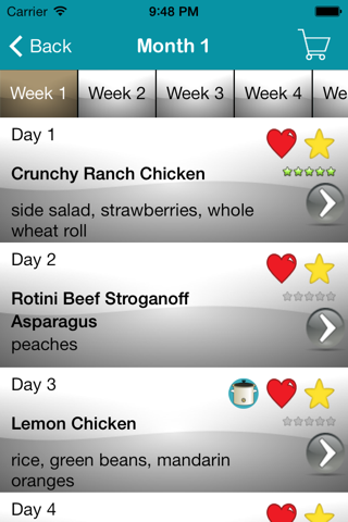 My Family Meal Planner Light screenshot 2