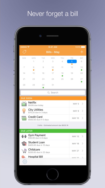 Chronicle - Bill Manager screenshot-0
