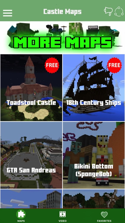 Castle Maps for Minecraft - for PE Pocked Edition.