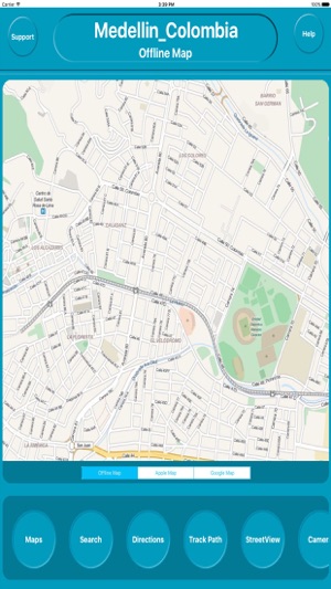 Medellin Colombia Offline City Map Navig