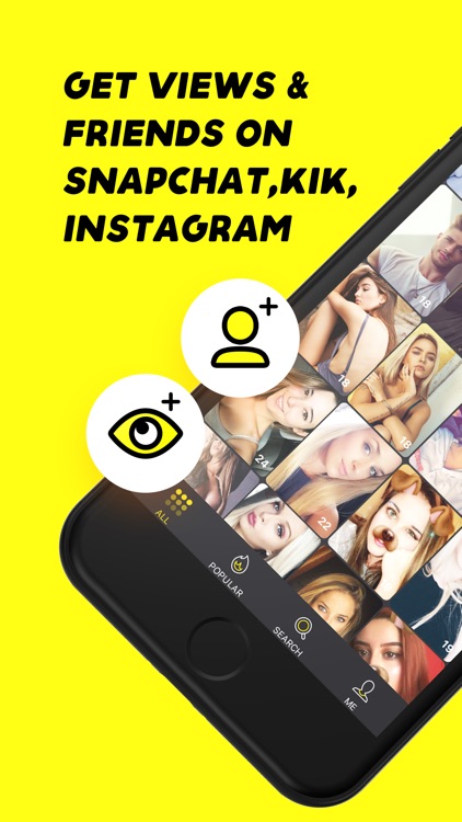 Get Friends, Views and Usernames for Snapchat, Kik