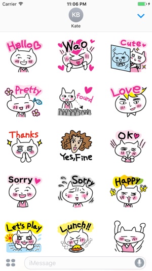 Ginger The Lovely Little Cat Stickers(圖1)-速報App