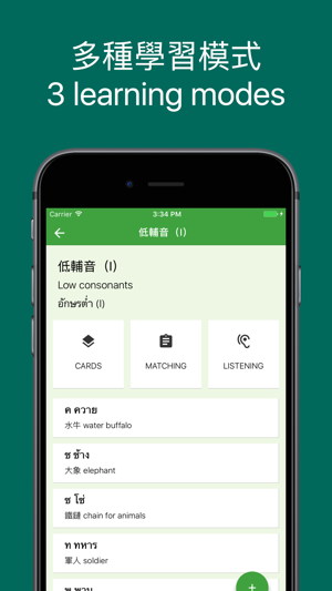 Thai Vocabulary 泰文字母、詞彙練習(圖1)-速報App