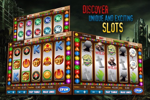 Scary Zombie & Magic Strip Casino slot screenshot 2