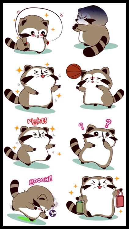 Racoon Sticker Pack screenshot-3