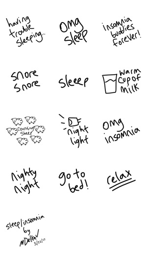 Insomnia sticker, sheep love stickers for iMessage(圖3)-速報App