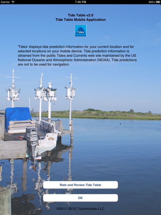 Tide Table for iPad