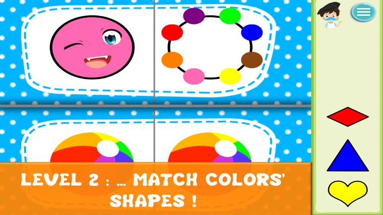 Shapes and colors smile to smart children playing screenshot-4