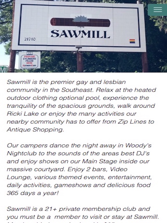 Sawmill Camping Resort App Price Drops