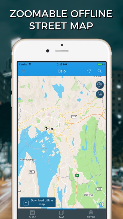 Oslo Travel Guide with Offline Street Map screenshot-3