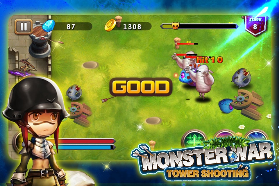 Monster War(Tower Shooting)-Shoot Game screenshot 2