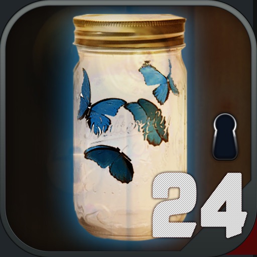 Room escape : blue butterfly 24 icon