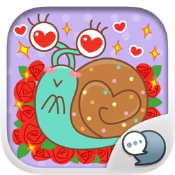 MOOMOO , the lovely snail Stickers By ChatStick