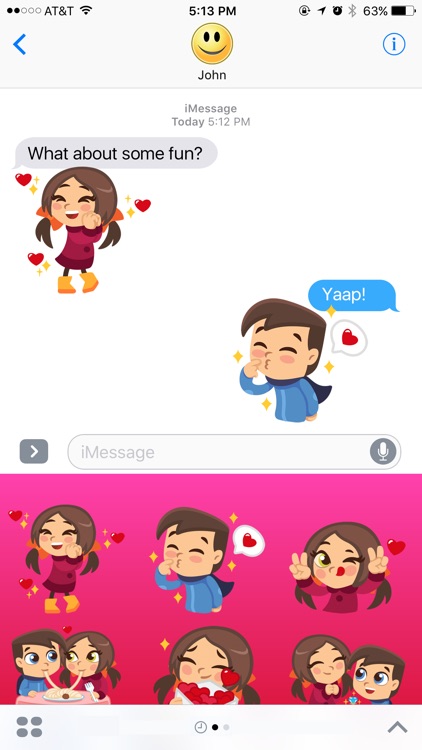 I Love You - Romantic Stickers