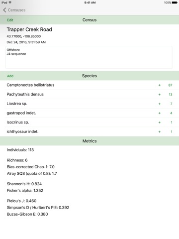 Taxon for ecology screenshot 3