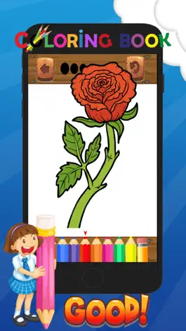 Game screenshot Flower Crayon Coloring Pages Game For Kindergarten apk