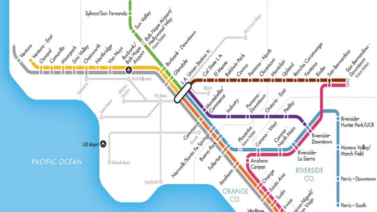 Los Angeles LA Metro & Bus California Train Maps screenshot-4
