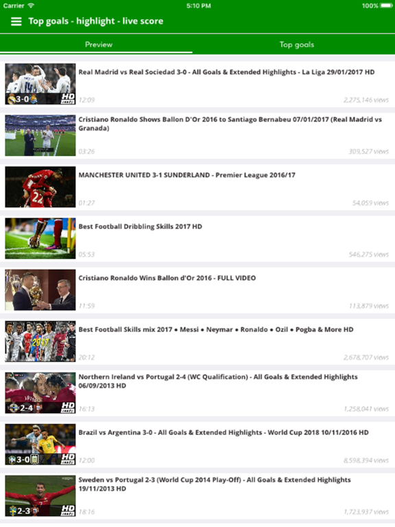 Football daily - top goals, highlight, live scoreのおすすめ画像1