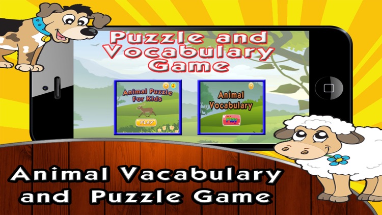 Easy Animal Puzzle and Vocabulary 4