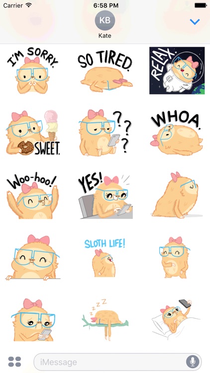 Slothilda Sloth Stickers screenshot-4